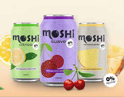 Identidade Visual Refrigerante Moshi