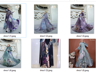Desain Printing Untuk Dress atau Gamis Syar'i