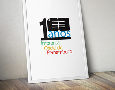 Logo - 100 Anos da Imprensa Oficial de Pernambuco.