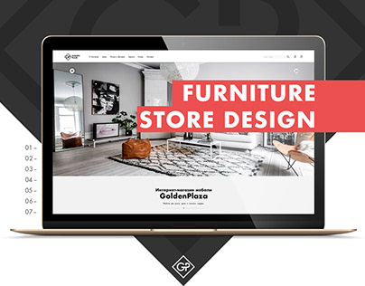 Golden Plaza — Furniture Store website UX/UI redesign