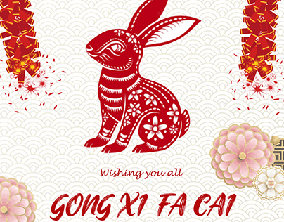Happy Chinese New Year 2023 year of Rabbit