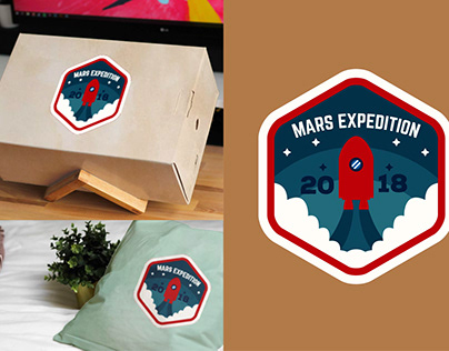 Mars Expedition Badge Logo