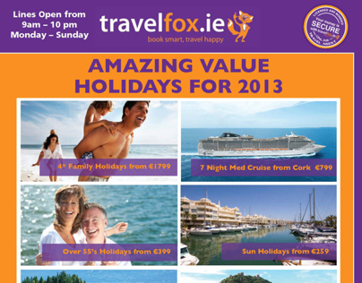 TravelFox 6 Page A4 Travel Brochure
