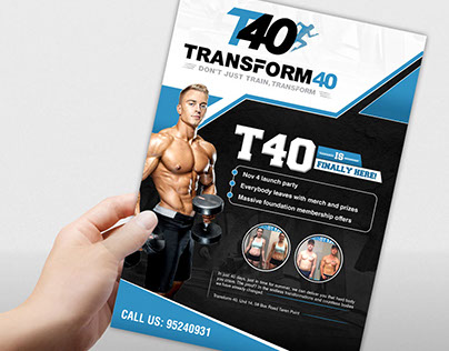Transform 40 Flyer Design