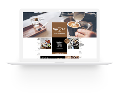 My Cafe Chic Promo Website