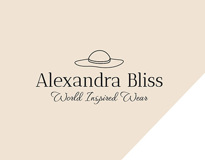 Alexandra Bliss Brand identity