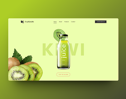 Hero Sections Design - Fruit Juice Website