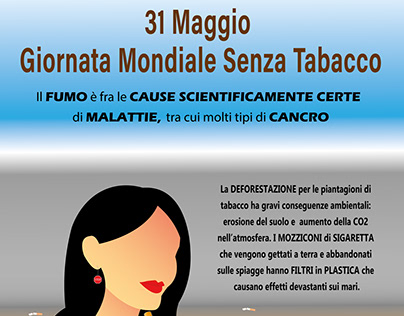 Manifesto 31 Maggio - Giornata Mondiale Senza Tabacco