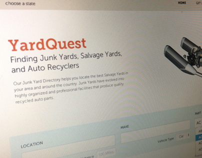YardQuest - Landing page redesign