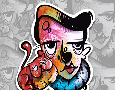 Project thumbnail - Colorsharmony cat sticker series #2