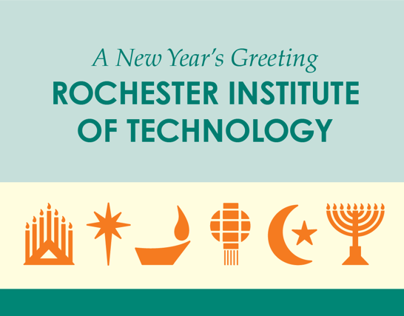 Holiday Card for Rochester Institute of Technology