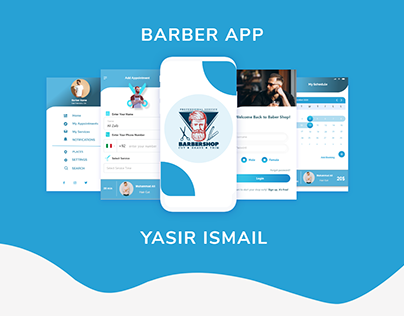 Barber Side App UI UX Design