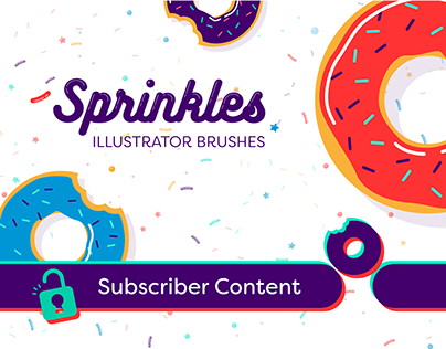 Sprinkle Illustrator Brushes | Subscribers