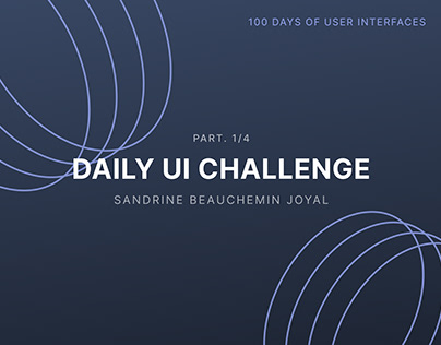 Daily UI Challenge 1/4