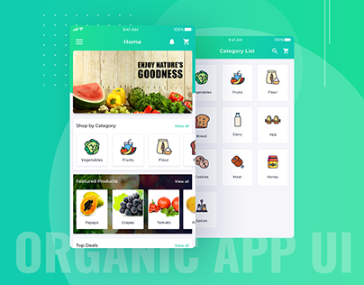 Organic Farm App UI