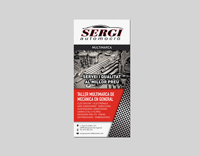 Flyer and Business Card Sergi Automoció
