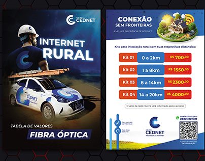 Flyer / Panfleto Rural - Provedor de Internet