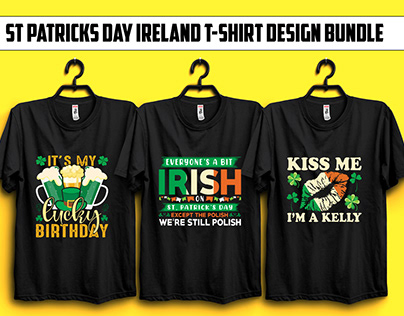 St Patrick's Day Ireland T-shirt Design Bundle