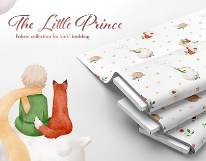 Pattern design for The Little Prince fabric collection