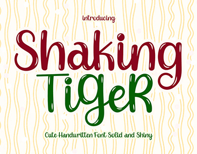 Shaking Tiger - Cute Handwritten Font