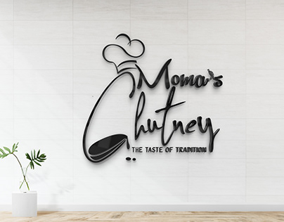 logo design for momas chutney