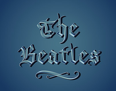 Lettering The Beatles - Gothic Caligraphy