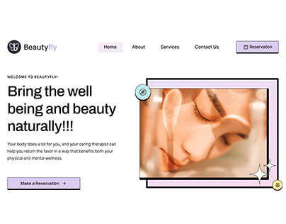 Beautyfly- Beauty Services Landing Page