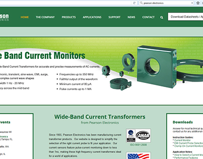 Pearson Electronics Website Update