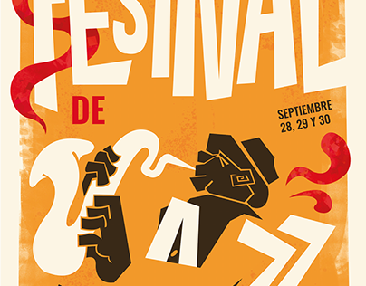 Diseño de Poster y Redes - Festival de Jazz de Rosario