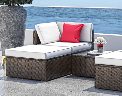 Outdoor Lounge Furniture • 3D Renders