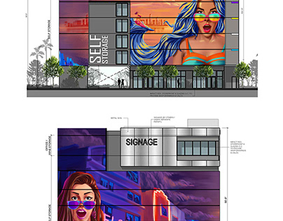 Miami building graffiti design for Florida Investors