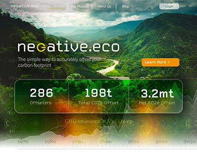 Negative.eco Branding Web UI/UX Design