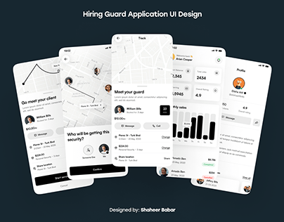 Hire A Guard UX/UI App Design Concept