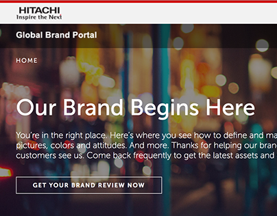 Hitachi Brand Portal