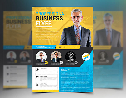 Clean corporate business flyer