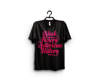Typography black history month t shirt design