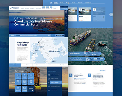 Orkney Harbours Website Design & Development