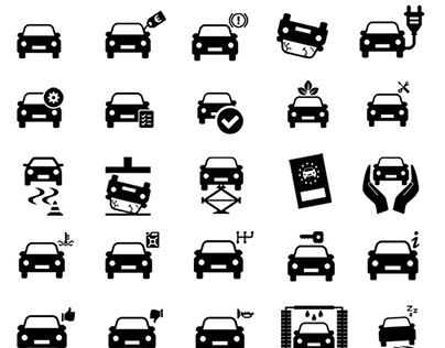 Cars icon collection