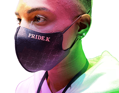 Pride K Fashion mask landing page design