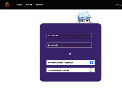Design an Anime Sign Up Page