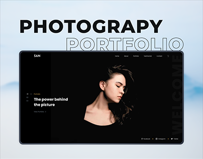 Photography Portfolio Landing Page UI