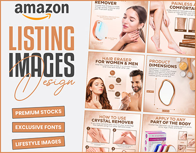 Amazon Listing Image Design | Crystal Hair Remover