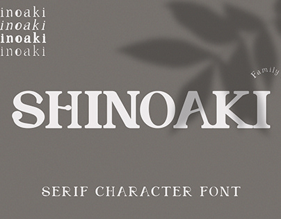 SHINOAKI - SERIF FONT