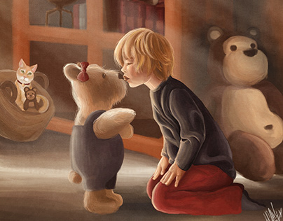 Teddy Bear And Child