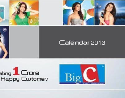 Big C Table Top Calendar 2013