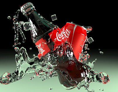 Coco Cola With Particle System