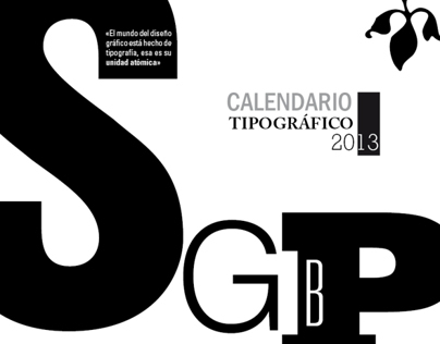 Typographic Calendar - Calendario Tipográfico