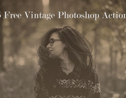 5 Free Vintage Photoshop Actions