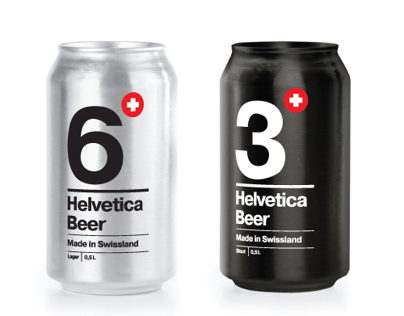 Helvetica beer