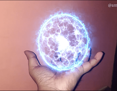 Energy ball in hand with ( Tracking)